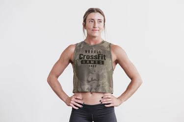 Nobull Crossfit Games® 2022 Muscle Women's Tank Tops Camo | Australia (JI7065)